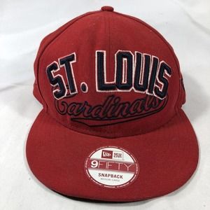ST LOUIS CARDINALS 9FIFTY NEW ERA SNAPBACK M/L ADJUSTABLE RED BASEBALL HAT CAP
